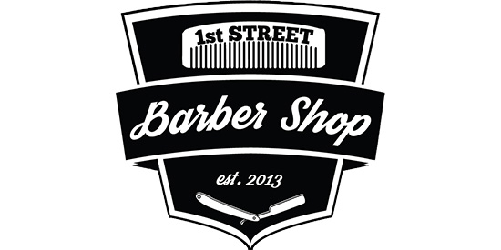 1st street barber logo
