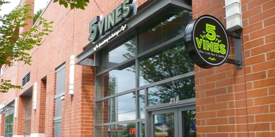5 Vines storefront