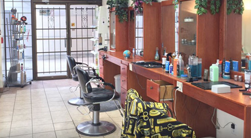 Inside Bromley barber shop