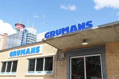 Grumans store front